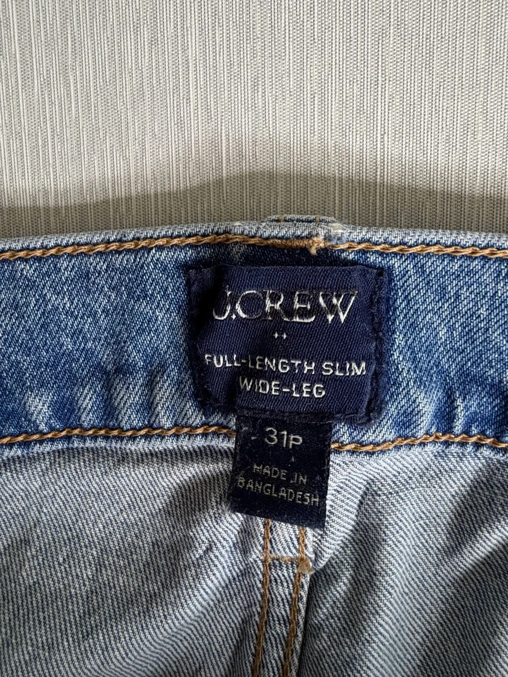 J. Crew Slim wide-leg patch-pocket jean in all-day stretch Size 31 Petite NWT